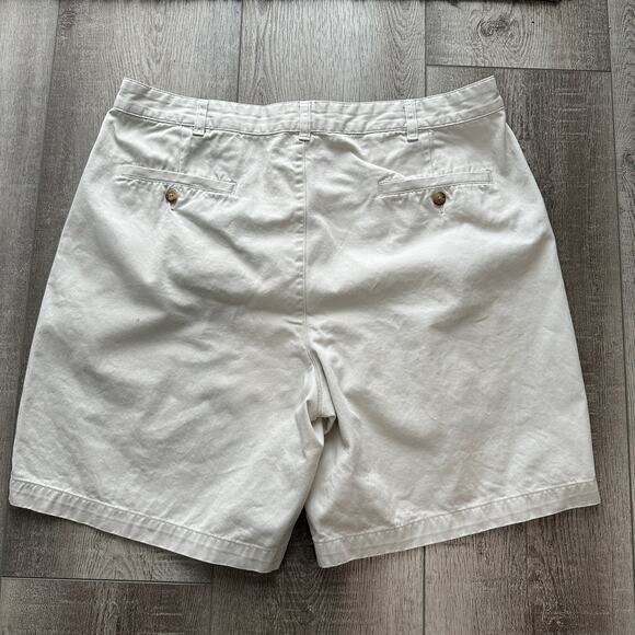 Brooks Brothers Men's Pleat Front Chino Shorts Size 36 Inseam 8" Classic Preppy - Picture 4 of 6